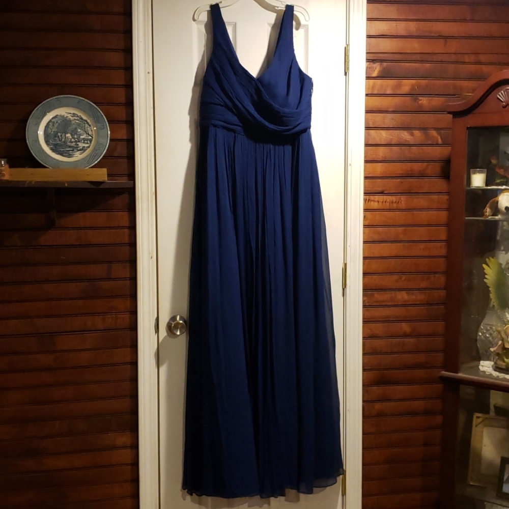 NWT J. Crew Heidi silk chiffon gown size 16